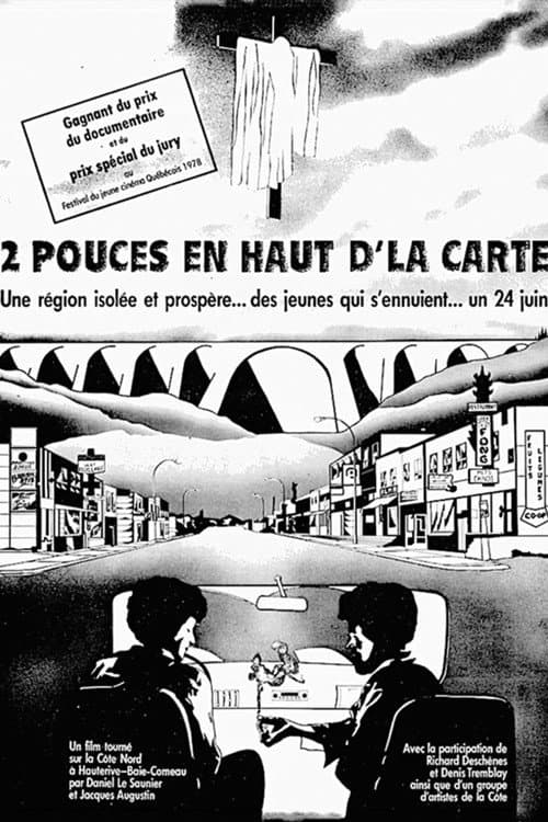 2 pouces en haut d'la carte